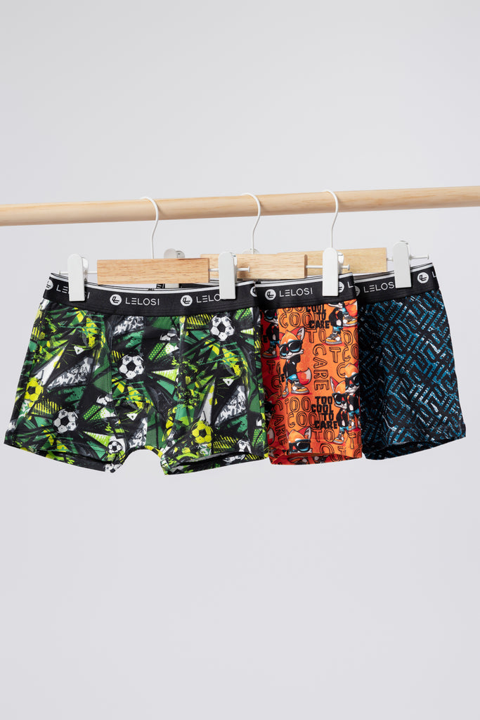 lelosi set de bóxers para niños toocool (paquete de 3) 0