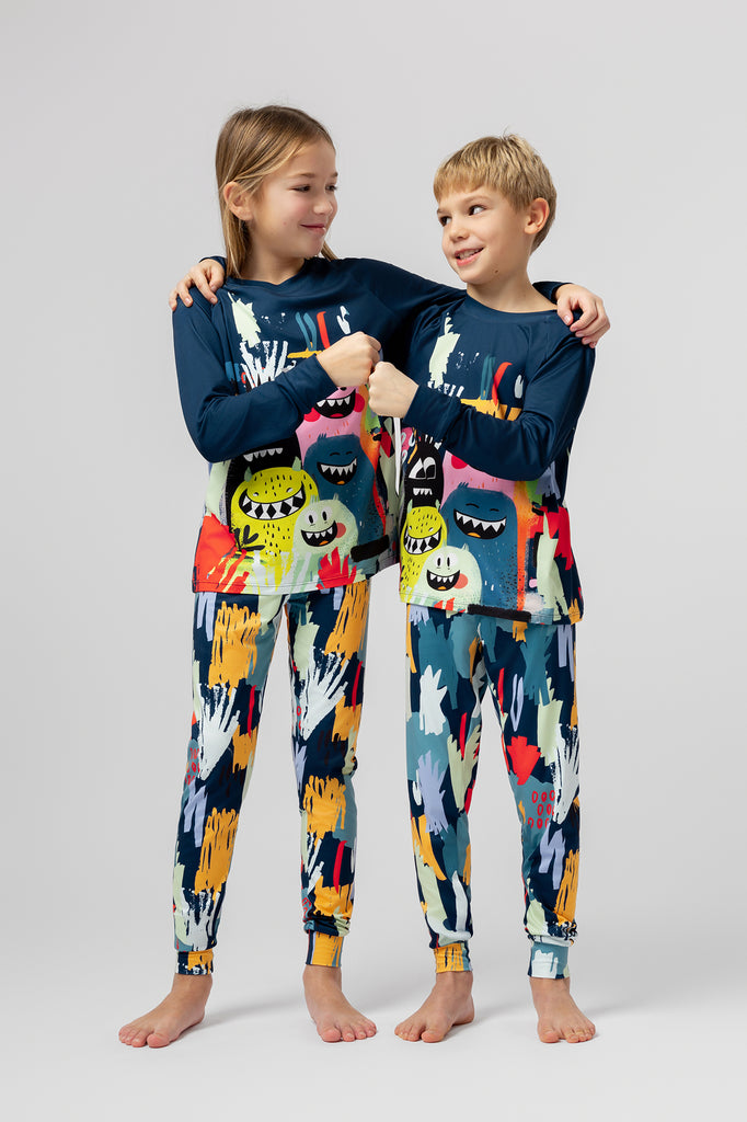 lelosi pijamas para niños monsterly 0