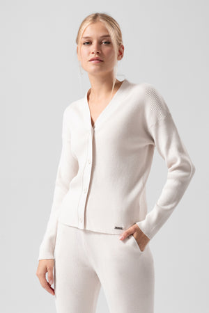 lelosi chaqueta de punto acanalado demi 1