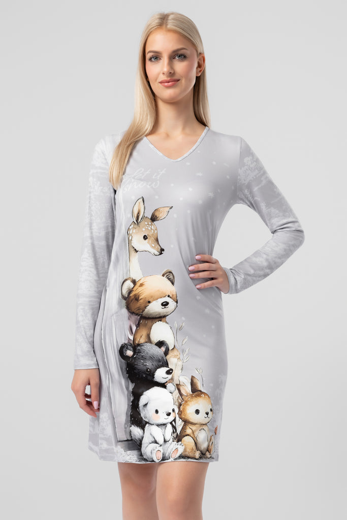 lelosi camiseta para dormir snowy 0